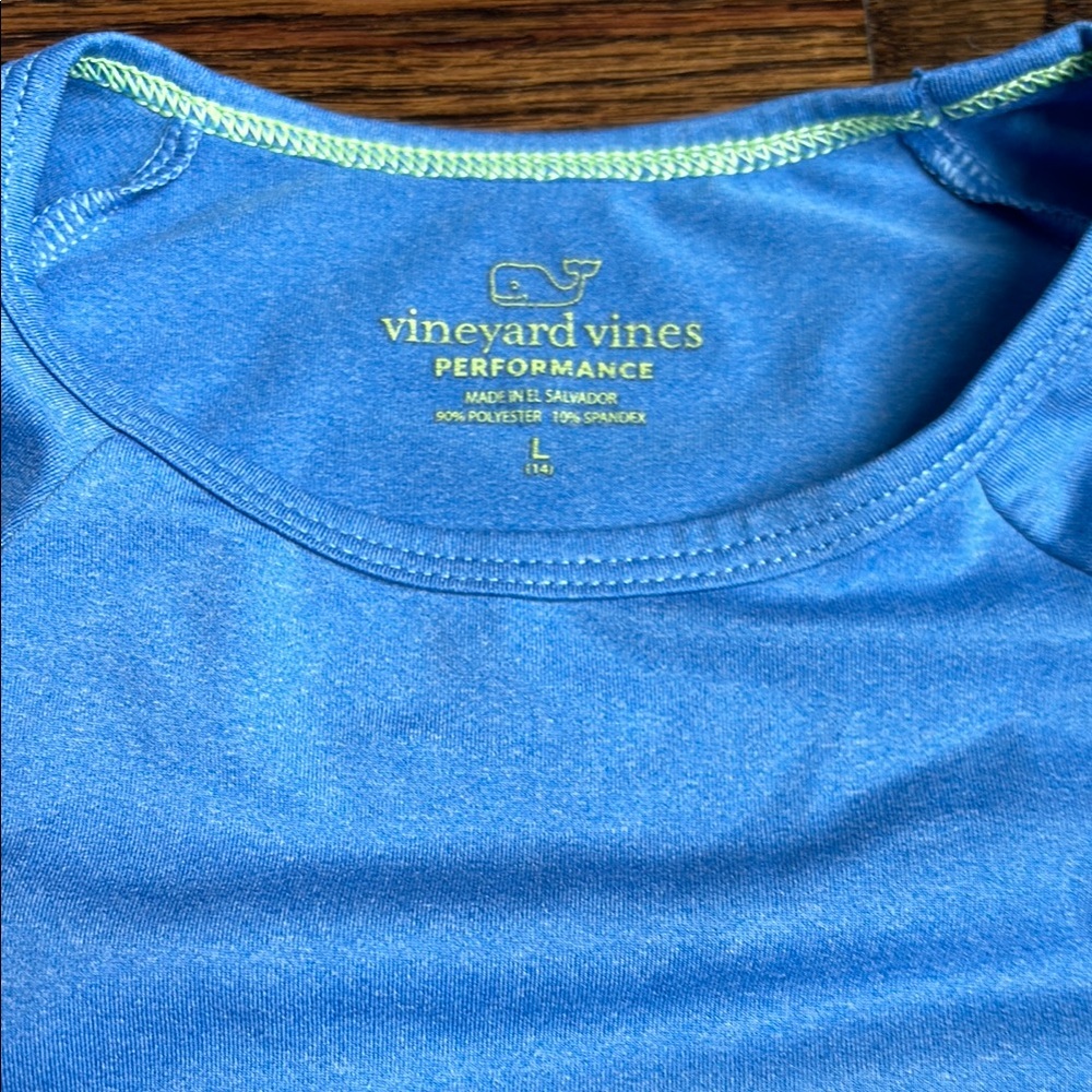 Kids Vineyard Vines Blue Performance Shirt